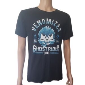 Funko POP Marvel Black Venomized Ghostrider Club T-shirt- Sz M